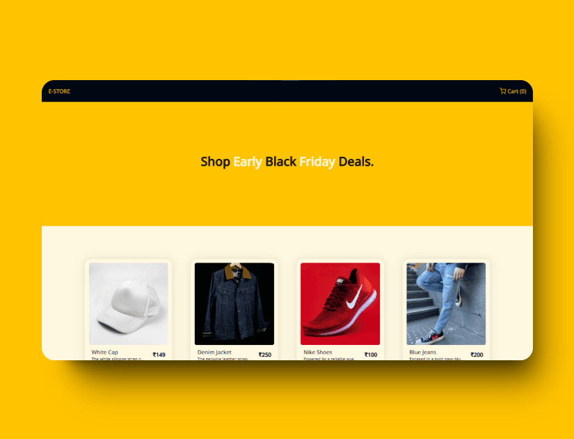 E-Store - Fully Functional E-commerce Website