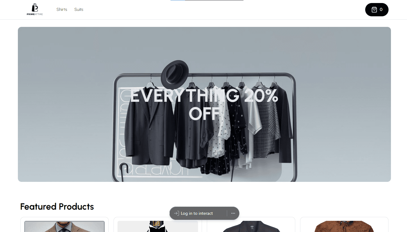 PrimeAttire – SaaS E-Commerce Platform